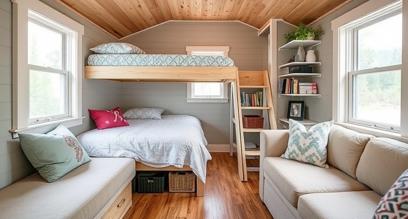 tiny house large family Maximize Storage Space
